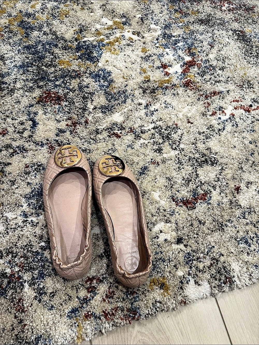 Tory Burch Minnie Quilted Travel Ballet Flat Pink